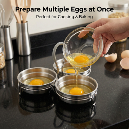 🥚𝑺𝒕𝒂𝒊𝒏𝒍𝒆𝒔𝒔 𝑺𝒕𝒆𝒆𝒍 3-𝑪𝒖𝒑 𝑬𝒈𝒈 𝑷𝒐𝒂𝒄𝒉𝒆𝒓 – 𝑵𝒐𝒏𝒔𝒕𝒊𝒄𝒌 𝑬𝒈𝒈 𝑷𝒐𝒂𝒄𝒉𝒊𝒏𝒈 𝑺𝒆𝒕 𝒇𝒐𝒓 𝑷𝒆𝒓𝒇𝒆𝒄𝒕 𝑩𝒐𝒊𝒍𝒆𝒅 𝑬𝒈𝒈𝒔