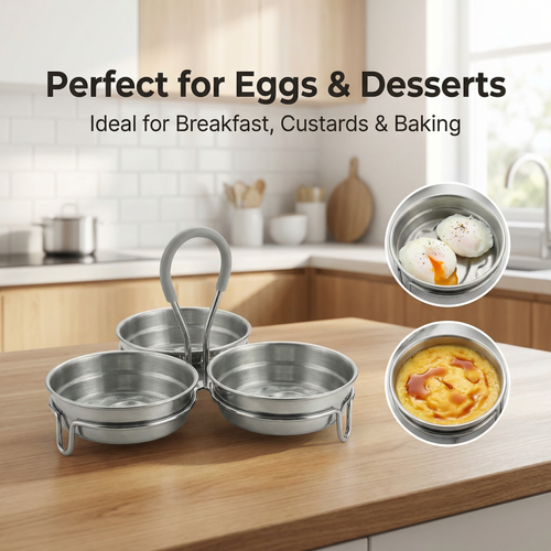 🥚𝑺𝒕𝒂𝒊𝒏𝒍𝒆𝒔𝒔 𝑺𝒕𝒆𝒆𝒍 3-𝑪𝒖𝒑 𝑬𝒈𝒈 𝑷𝒐𝒂𝒄𝒉𝒆𝒓 – 𝑵𝒐𝒏𝒔𝒕𝒊𝒄𝒌 𝑬𝒈𝒈 𝑷𝒐𝒂𝒄𝒉𝒊𝒏𝒈 𝑺𝒆𝒕 𝒇𝒐𝒓 𝑷𝒆𝒓𝒇𝒆𝒄𝒕 𝑩𝒐𝒊𝒍𝒆𝒅 𝑬𝒈𝒈𝒔